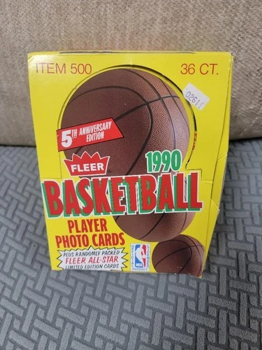 1990 Fleer Open Box with 36 Sealed Packs Featuring Michael Jordan Card #26