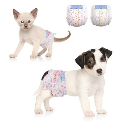 Dono Dog Diapers Female-48PCS, Disposable Female XXS-48 Count, Pink 