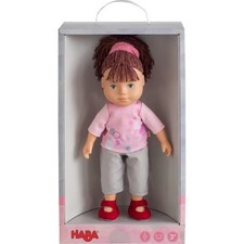 HABA Spielpuppe Lya, 32cm - Frisierfreundin & Kuschelbegleiterin für kleine Pupp