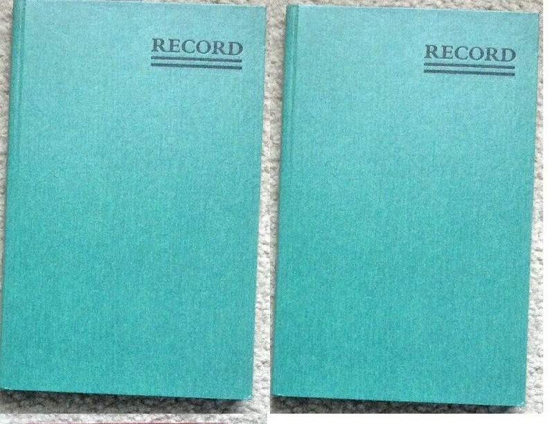 NEW Avery National 2 Account Record Notebook Green 9 5/8 x 6.25 7 7/8 x 5.25 Jou