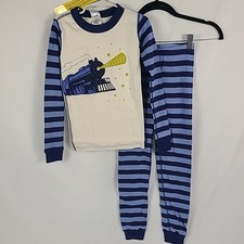 NWT Hanna Andersson Polar Express Long John Pajama Set Size 6-7