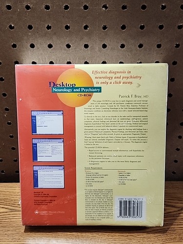 Desktop Neurology and Psychiatry CD ROM - NEW SEALED PC and MAC Software Vintage - Afbeelding 2 van 5