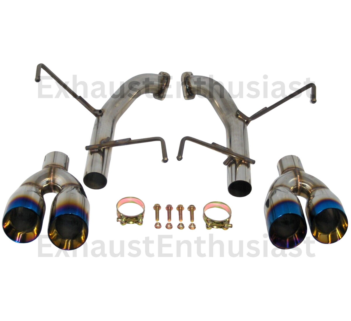 For 15-21 Subaru WRX STi Muffler Exhaust Axle Back 4 Inch Quad
