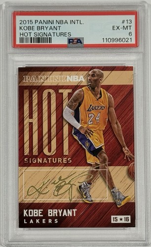 2015 Panini NBA Hot Signatures #13 Kobe Bryant PSA 6 Lakers Low Pop