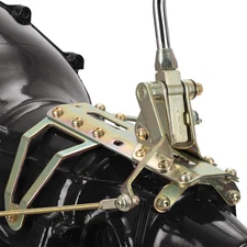 Lokar CMC6C8 Cm Shifter, C6 Chrome 12 Inch Single Bend