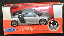 Audi R8 Silver 1:43 Diecast Welly NEX Excellent in box