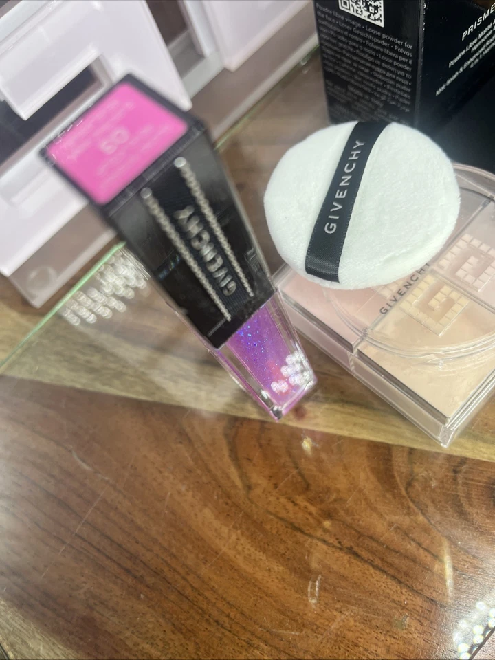 Givenchy Prisme Libre Loose Powder VOILE ROSE #3 CLASSIC Former Version + Gloss - Image 3 of 4