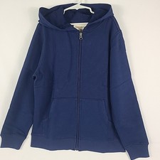 NWT HANNA ANDERSSON Survivor Hoodie Blue French Terry Jacket Sz 10 50