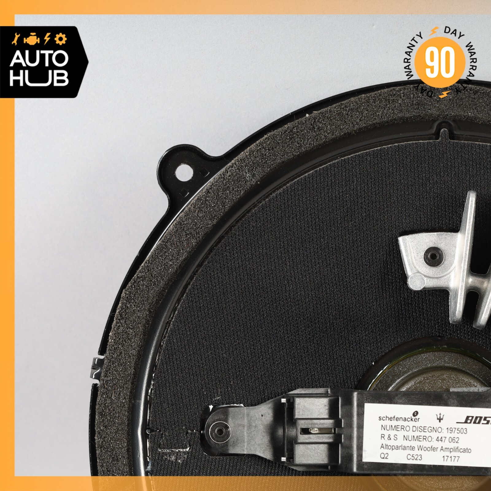 03-19 Maserati Quattroporte Rear Bose Subwoofer Sub Woofer Sound Speaker OEM
