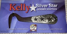 Silver Star Designer HOOFPICK JT International Metal 6” - New With Tags!