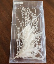 Wedding Bridal Rhinestone Leaf Hair Piece Crystal