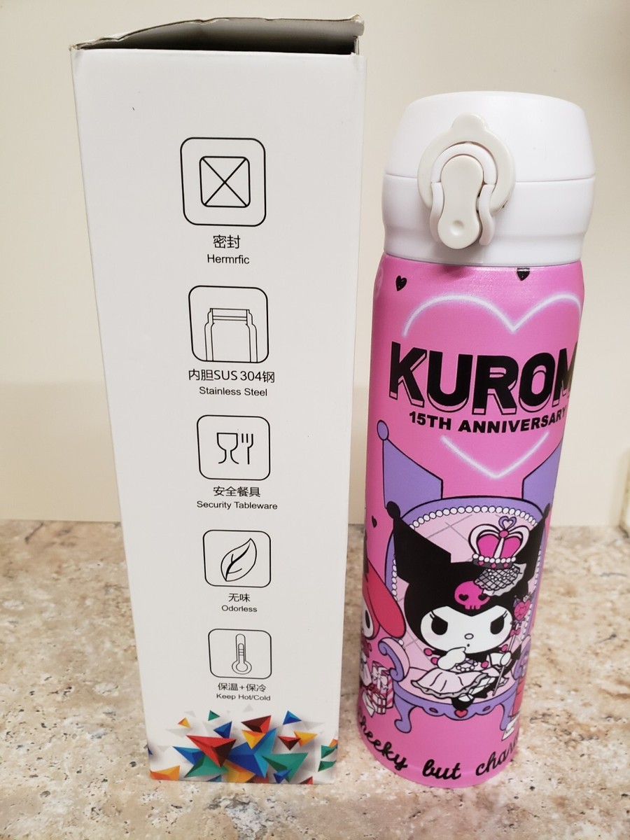 Kuromi Stainless Steel Vacuum Cup15th Anniversary G-Ahora Anime