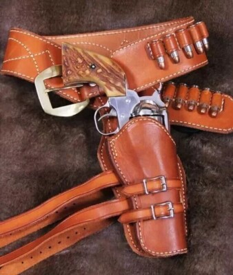 Western Cartridge Belt Ammo Rigs Saas Colt .22.357.44.45.38. | eBay