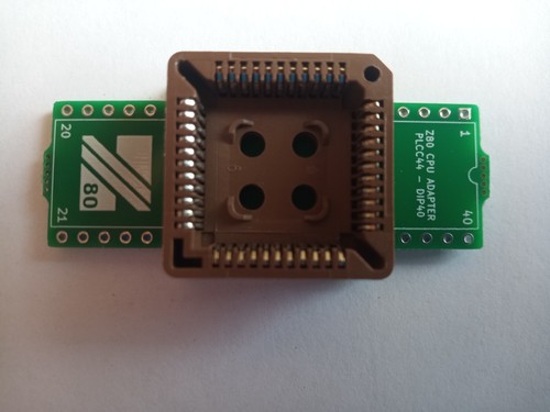 Adaptateur pour Z80 - en PLCC ( Z84C00xxVyy ) vers DIP-40, Z84C0010VEC / 20VEC - Imagen 3 de 13