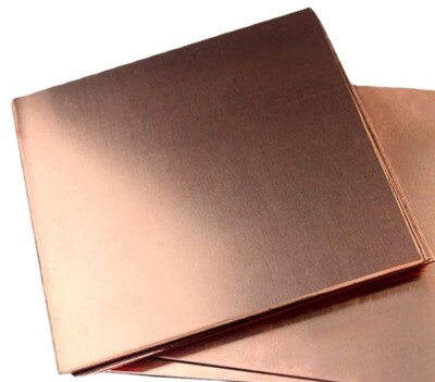 Kupferblech Platte - 200 mm x 200 mm x 3 mm - hochwertiges Vollmetall 