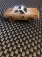AUTO WORLD Dukes Of Hazard Sheriffs car W/ Mud SLOT CARS NO CUBE