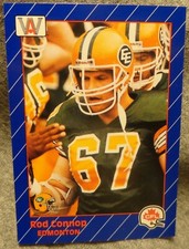 1991 AW Sports CFL Football Card - Rod Connop - Wilfrid Laurier alumni - NM 