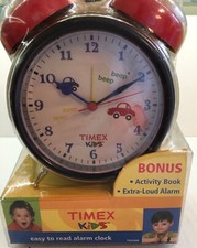 Time Kids Easy To Read ANALOG Alarm Clock NIP