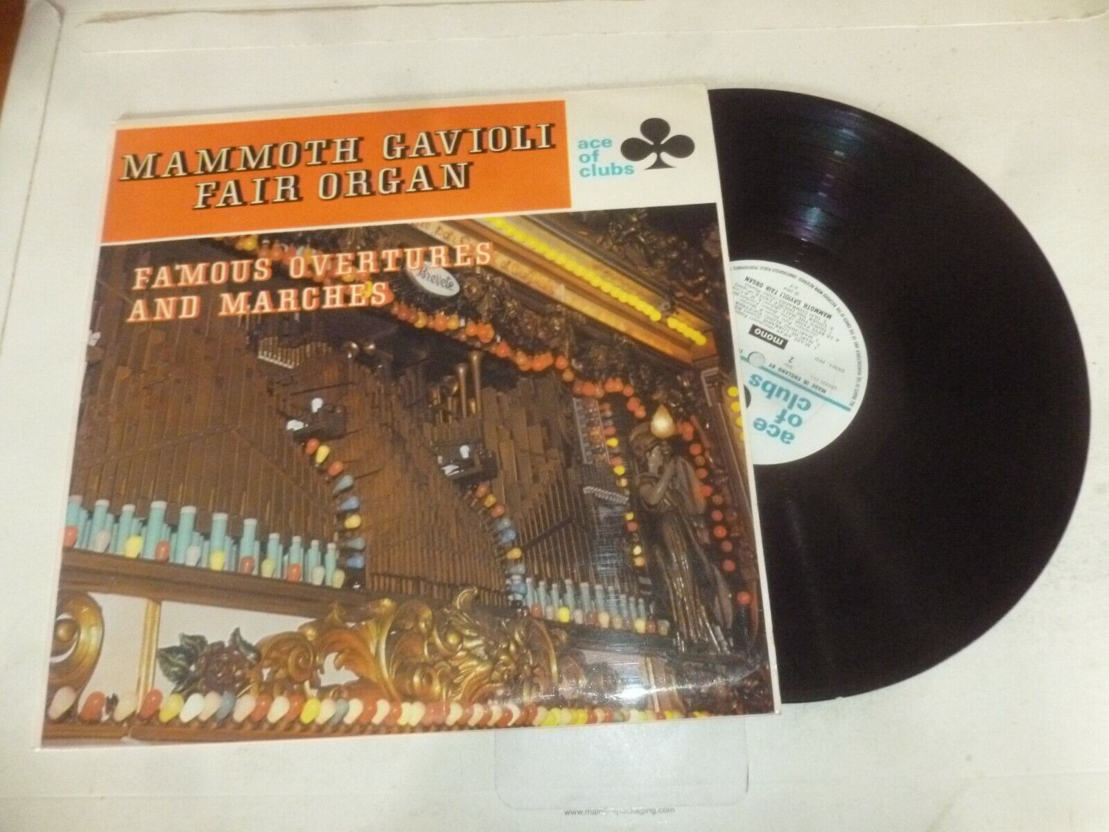 MAMMOTH GAVIOLI FAIR ORGAN - Famous Overtures & Marches - 1964 UK 10-track LP