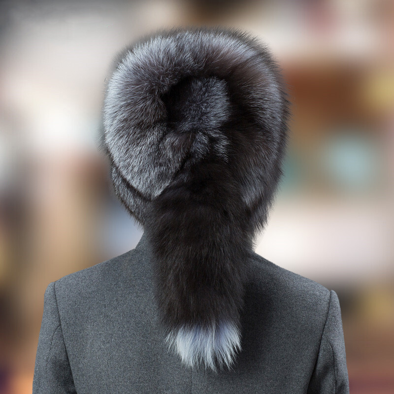 Chapeau Ouchanka En Fourrure De Renard Véritable - Homme - Style Russe/cosaque - Hiver Chaud