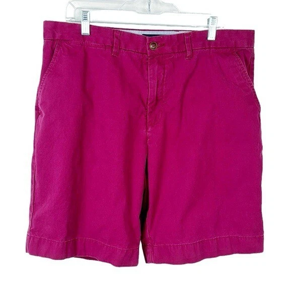 Tommy Hilfiger Shorts Men's Size 36 Fuchsia Pink Classic Fit Cotton Inseam 9.5"