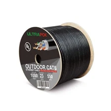 Outdoor Direct Burial Cat 6 Ethernet Cable 1000ft,Waterproof UV Resistant,23A...