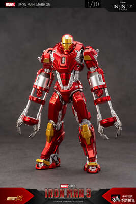 ZD Toys Marvel Avengers 1/10 Iron Man MK35 Action Figure Set | eBay
