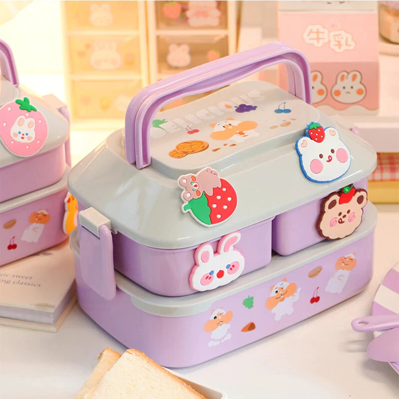 Kawaii Cute Bento Lunch Box for Kids Girls Children School