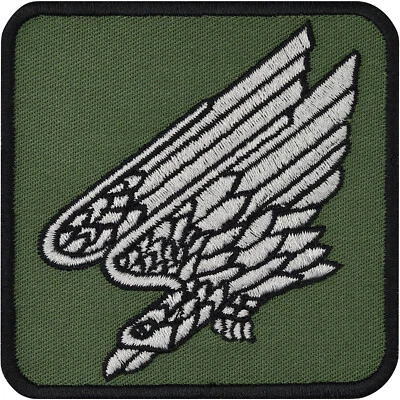 EXPRESS-STICKEREI GMBH Tactical Morale Patch Paratrooper Eagle Bundeswehr/Bundesheer 75x75mm