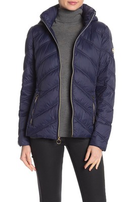 missy chevron puffer jacket