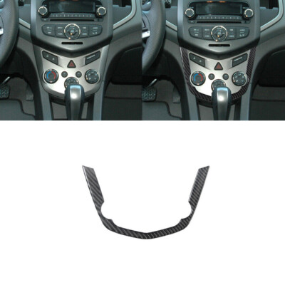 Carbon Fiber Climate Control Outer Cover Trim For Chevrolet Sonic 2012-2016
