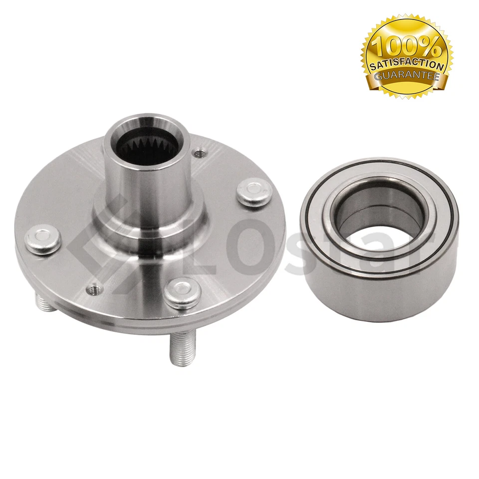 Front Wheel Hub & Bearing Assembly Fits 2000-2012 Hyundai Accent Kia Rio5 Foto 2 de 3