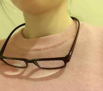 Reading glasses neck hanging by curved arm new no cord Men women spring arm