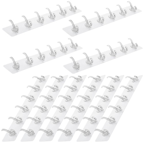Organizador de cocina colgante gancho adhesivo de almacenamiento montado en la pared de 10 piezas - Imagen 4 de 12