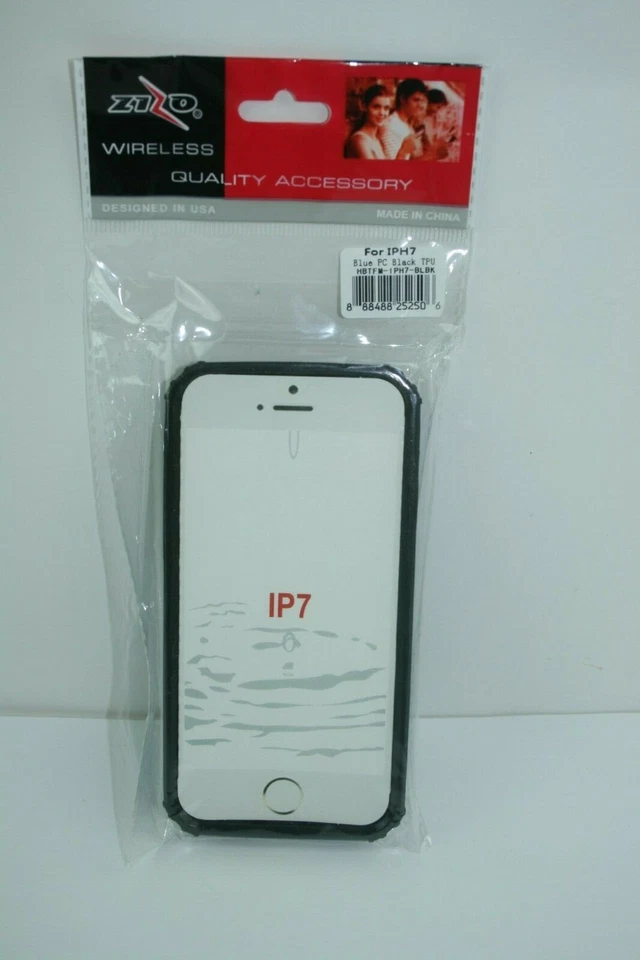 Funda iPhone 7 - Azul Zizo/Negro, Soporte, Carga Inalámbrica Foto 4 de 4