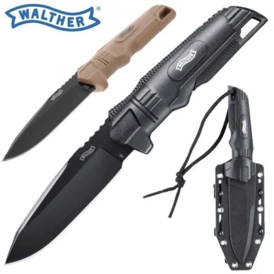 WALTHER Taktisches Messer Backup Knife inkl. Holster; feststehende Klinge 96 mm - Bild 1 von 4