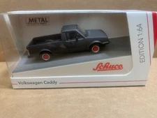 1/64 SCHUCO VOLKSWAGEN VW CADDY PICK-UP MAT GREY METALLIC