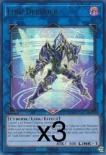 3X Yugioh Link Decoder BLMR-EN013 Ultra Rare 1st Edition NM