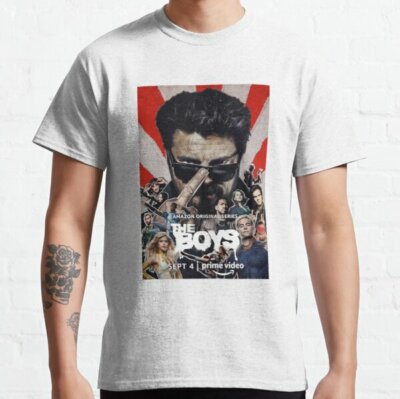 The Boys Amazon Prime TV Series Season Tee T-Shirt Anthracite WHITE Size  XL UK