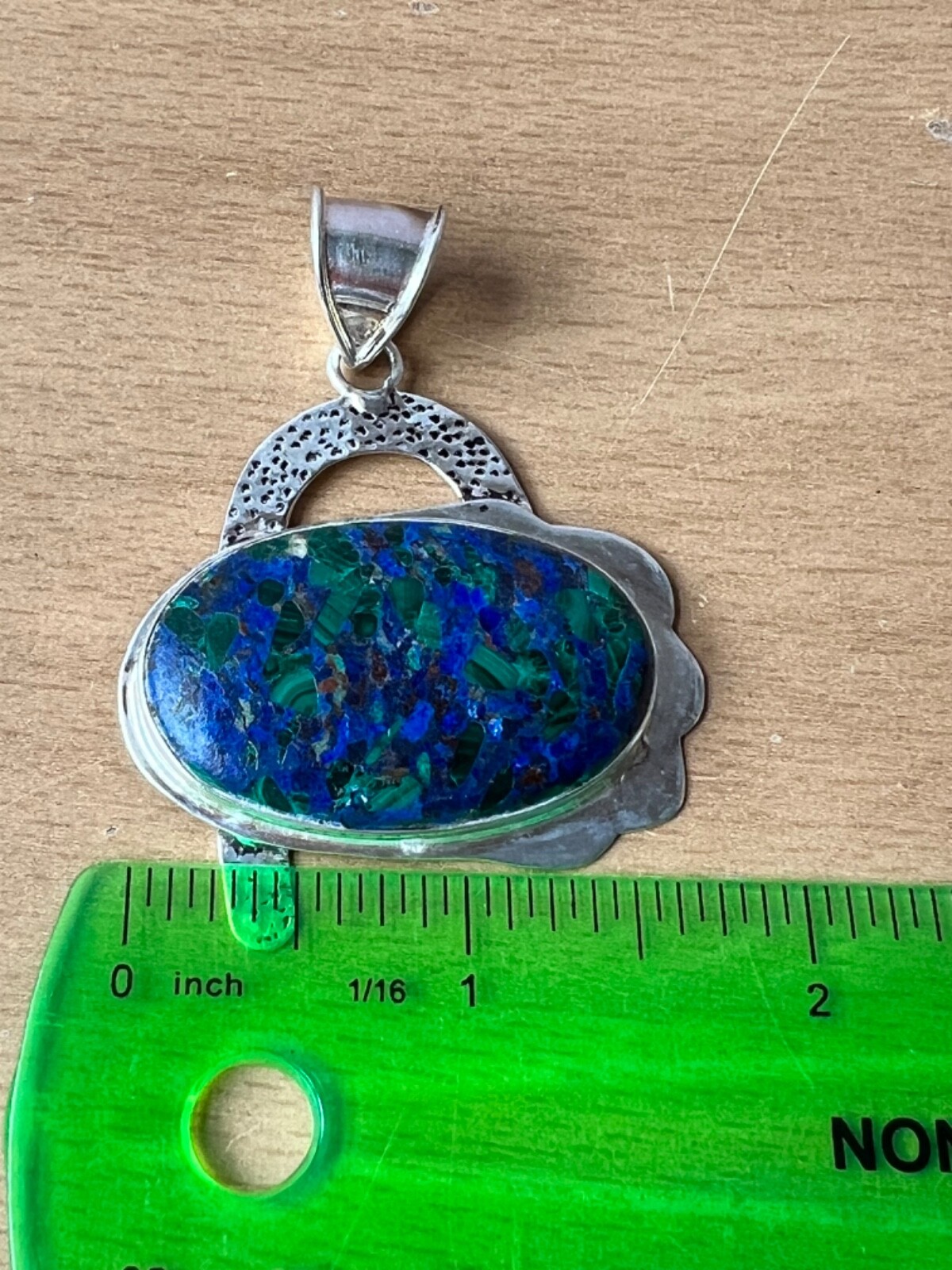 OVERSIZED STATEMENT LAPIS MALACHITE CHRYSOCOLLA P… - image 7