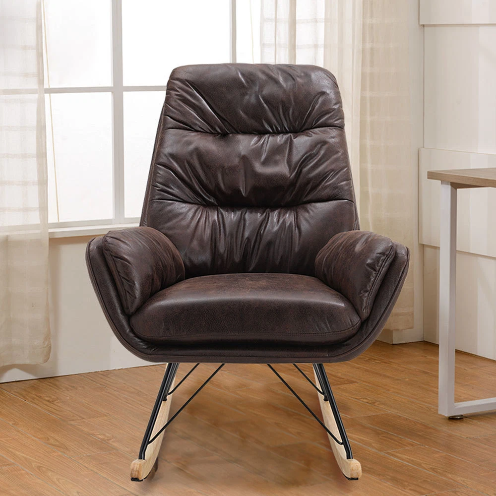 Faux sale leather rocker