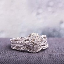 2.50CT Round Cut CZ Vintage-Inspired CZ Women's Engagement  Wedding Ring