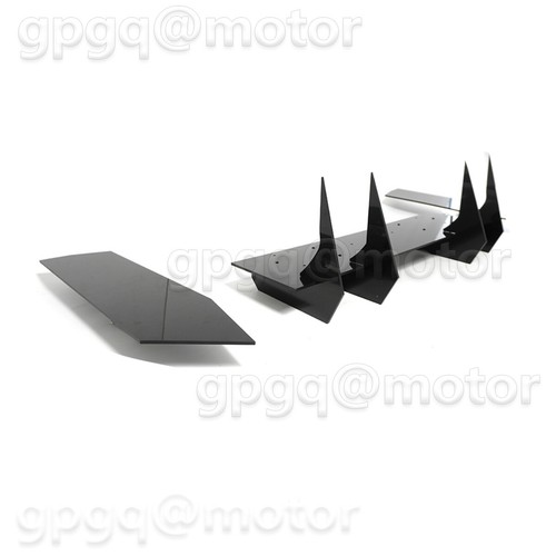 For Hyundai Genesis Coupe 09-2016 Gloss Black Rear Bumper Diffuser Corner Aprons - Picture 2 of 13