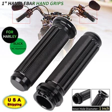 Motor Handlebar 1" Hand Grips For Harley Touring Road King Electra Glide Softail