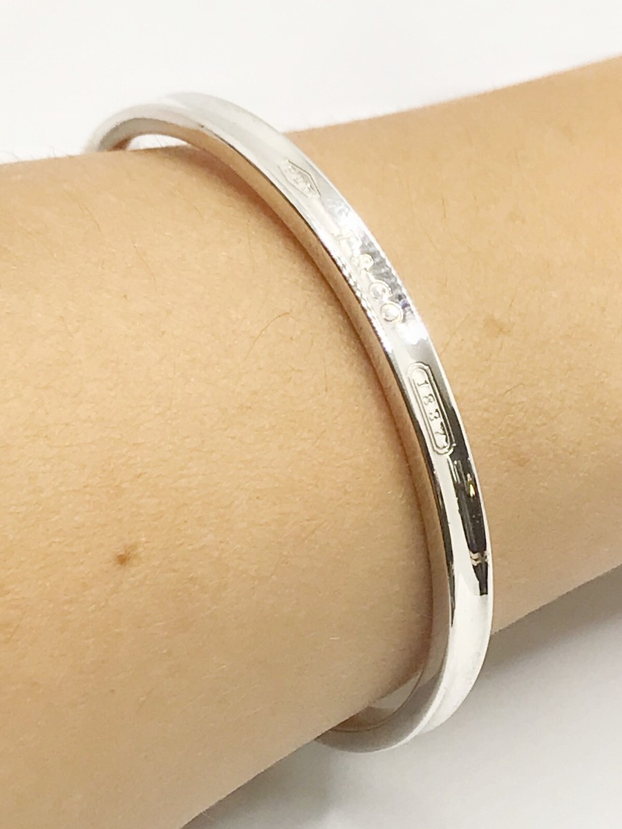 Tiffany & Co. Sterling Silver 1837 Open Bangle 6.25 Tiffany & Co. Sterling Silver 1837 Open Bangle 6.25