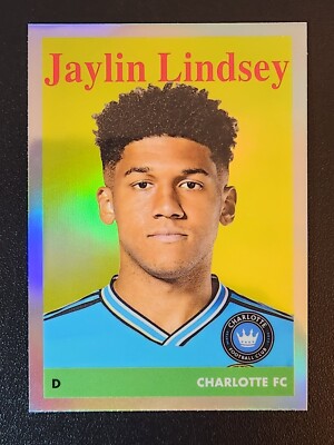 JAYLIN LINDSEY 58T-25 2023 Topps Chrome MLS Soccer 1958 RETRO CHARLOTTE FC