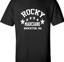 Rocky Marciano boxing black T-shirt short sleeve All sizes 1F1937