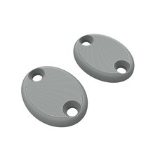 Honda Prelude 1988-1991 Sun Visor Delete Plates Blank Pair