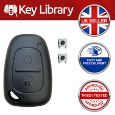 2 Button Remote Key Fob Case For Nissan Primastar Interstar Movano Kangoo 