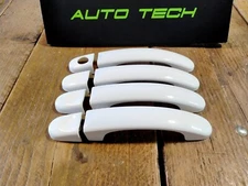 For VW Transporter Caddy GLOSS WHITE Door Handle Cover PROTECTOR T5 T6.1  1 Key